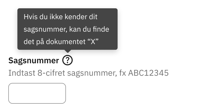 Eksempel på, hvilken information man kan sætte som tooltip